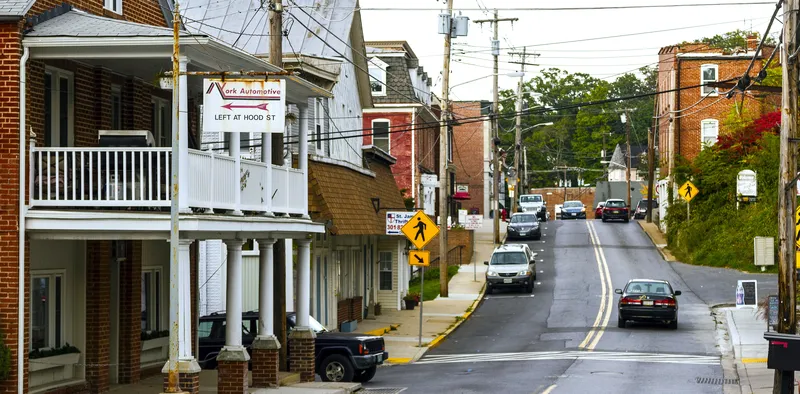 Downtown Mount Airy, Maryland.